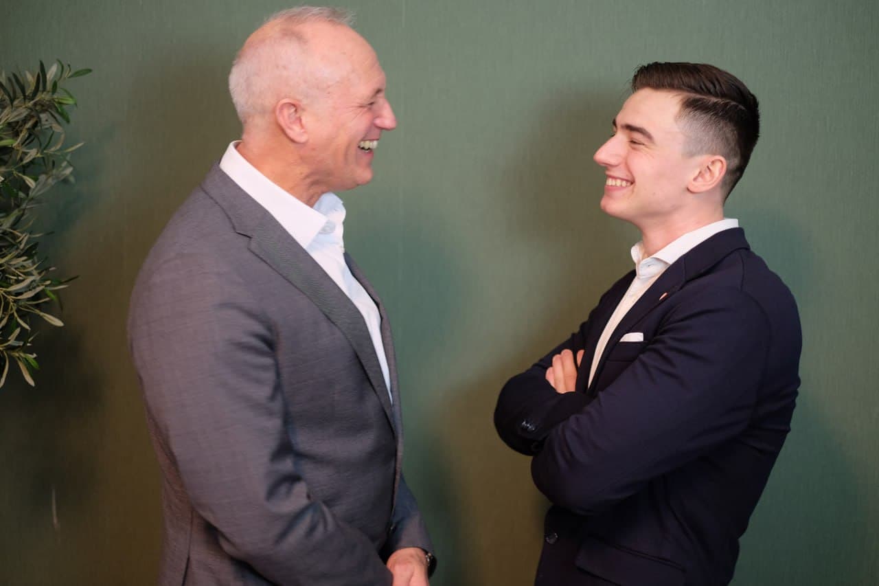 Arjan en Rick Warmerdam in gesprek